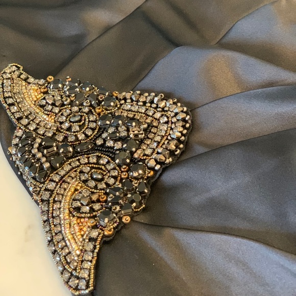 Eliza J. One Shoulder Black Evening Dress - Picture 2 of 7